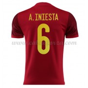 Maglie Nazionali Di Calcio Spagna 2021 Andres Iniesta 6 Prima Divisa..